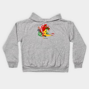 Plumeria Surfer Kids Hoodie